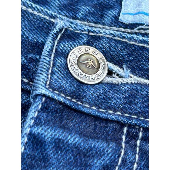 JORDIN Y2K Baggy Wide Leg Blue Carpenter Jeans Cyberpunk JNCO Style 38x32 Skater - Picture 5 of 16